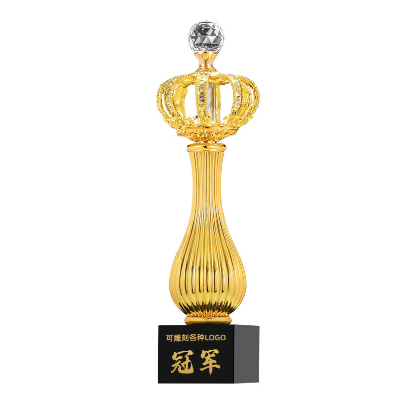 母亲节金属皇冠奖杯定制纹绣微商送月嫂妈妈护士选美销售冠军颁奖