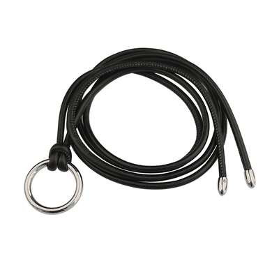 超细真皮腰带配饰百搭羽绒服