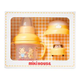 MIKIHOUSE日本制婴儿阶段性奶嘴套装饮水训练水杯儿童新年礼盒