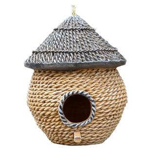 花园庭院子装饰园艺户外别墅树脂创意鸟窝鸟屋园林景观树上挂件