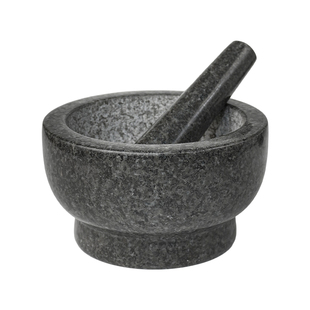 天然花岗岩捣蒜器石臼捣药罐捣蒜神器家用天然石材杵臼捣蒜神器