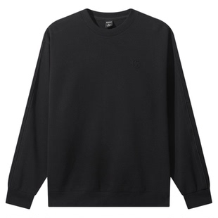 【创意织带】卡宾美式圆领宽松卫衣男装春季新款休闲长袖上衣