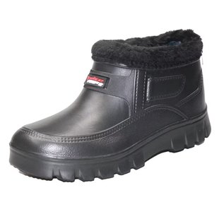 龙华雪地靴男式防水雨鞋加大码洗衣厨房卫生工作加绒保暖雨靴棉鞋