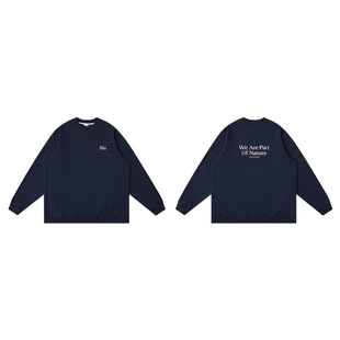 TreesOutside户外吸汗导湿圆领加绒卫衣男士休闲长袖无帽2025秋