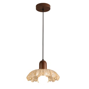 箭牌北欧绿色复古玻璃吊灯日系卧室床头吧台灯橱窗民宿奶茶店ins