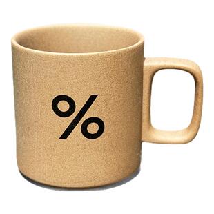 日本ROYAL咖啡杯百分号阿拉比卡复古粗陶简约高颜值%陶瓷马克杯