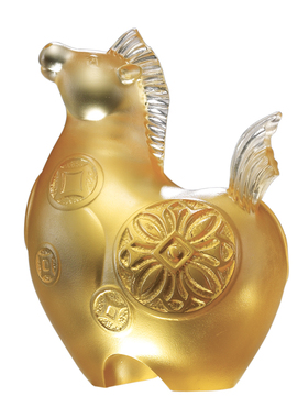 桌面摆件琉园琉璃生肖礼品中式