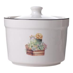 原味主义陶瓷炖盅蒸瓦罐有盖罐隔水燕窝汤蒸鸡蛋羹家用中式小白色