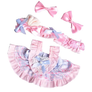 棉花娃娃衣服娃衣20cm玩偶公仔的服装小配件女娃裙子女仆装洛丽塔