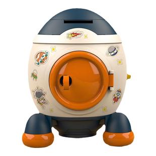 2025年新款儿童火箭储蓄存钱罐可取存只进不出网红密码箱男生女孩