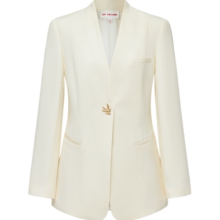 EP YAYING雅莹女装 桑蚕丝羊毛沉香乔雅正西装外套 2025新品1132A