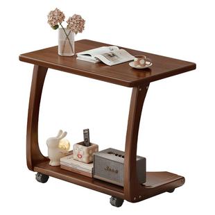 可移动床头桌边几小桌子卧室家用小户型实木茶几迷你床头置物架
