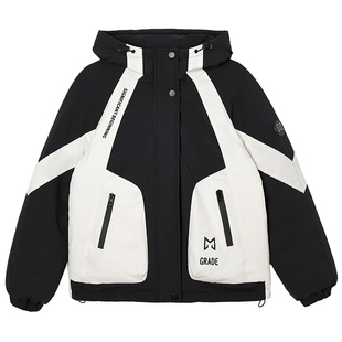 加厚冲锋衣羽绒棉服女短款2025新款工装时尚保暖棉衣棉袄冬季外套