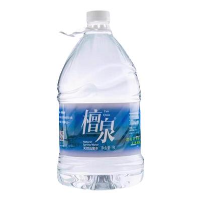 【工厂直发】1箱檀泉5L*4桶富含矿物质硒锌锶低氘高端天然山泉水