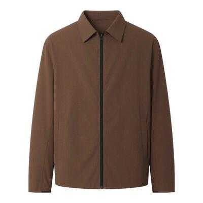 【锦氨面料】利郎青年商务空调服2026年夏季时尚翻领夹克外套男士