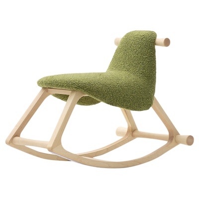 梵几|咩咩木马 儿童单人摇椅阳台家用休闲实木摇椅