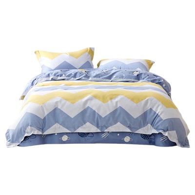 儿童磨毛四件套全棉纯棉秋冬加厚