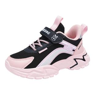 巴布豆儿童运动鞋女童鞋子2025新款秋季中大童皮面跑步鞋女孩棉鞋