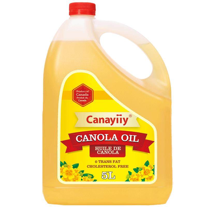 Canayiiy加拿大进口芥花籽油5升食用油低芥酸菜籽油家用