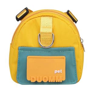 宠物狗狗自背包柯基外出小书包便携包泰迪小中型犬背心式牵引绳子