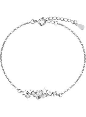 CCO满天星精致手链女生小清新可调节S925银细链手饰百搭浪漫礼物