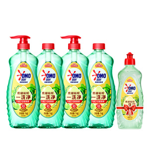 奥妙洗洁精果蔬食品用餐具净洗涤去油不伤手家用洗涤剂1kg*4瓶