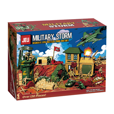 JEU旧义塑料积木玩具小兵人