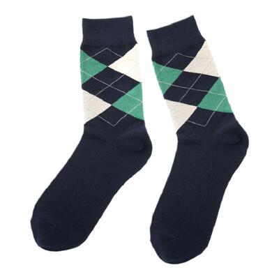 复古英伦风时尚纯棉学院休闲男袜