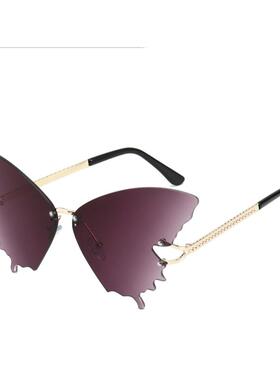 女夏拍照渐变彩色甜酷欧美眼镜