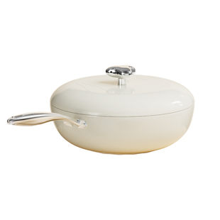 乐卡斯特不粘锅无涂层钛合金炒锅家用免开锅炒菜锅钛锅平底煎锅子