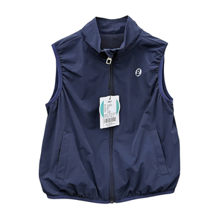 onmvgane户外山系亮色徒步露营速干立领马甲中大童防风防泼水背心