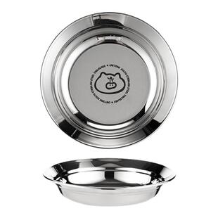 onlycook 316不锈钢儿童吃饭盘子宝宝吃饭卡通餐盘备菜盘水果圆盘