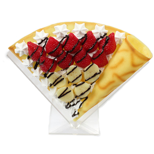 仿真可丽饼模型 假烧饼韩式甜品冰淇淋样品休闲食物模型支持定做