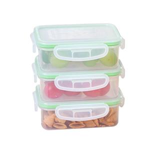 【自营】YAMADA 透明保鲜盒饭盒食物收纳盒塑料食品级储物盒密封