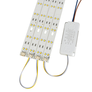 长方形LED客厅卧室吸顶灯条改造灯板长条灯芯双色三色调光带驱动