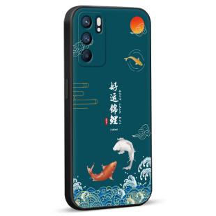 皑晨适用于opporeno6手机壳opop复古风ren06防摔外壳peqm00硅胶oopr6软保护套reno6不撞款reon6网红高级感oop