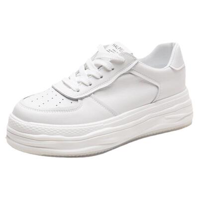 增高小白鞋果冻底爆款白色板鞋