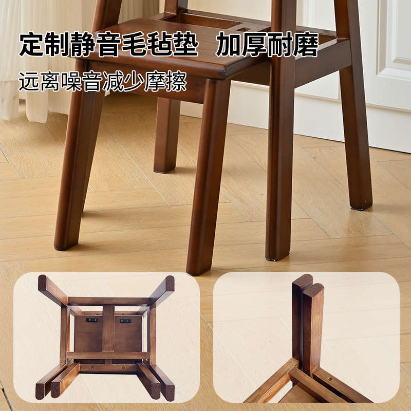 家用梯凳多功能折叠梯加厚实木梯椅梯子凳子两用登高厨房爬高脚凳