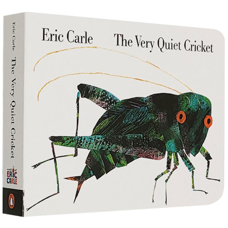 送音频英文原版绘本The Very Quiet Cricket [Board book] 好安静的蟋蟀 纸板书Eric Carle艾瑞卡尔 廖彩杏书单启蒙睡前故事
