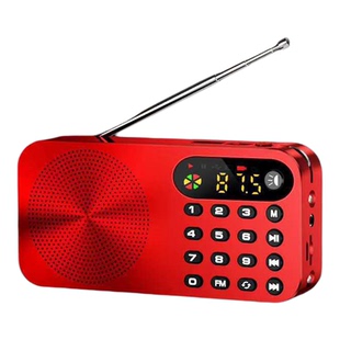 力勤Q6收音机小型迷你新款插卡音响便携式音乐播放器数码小音箱灯