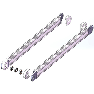 输送线机头机尾固定3060张紧块座皮带机线4080铝合金型材调节机构