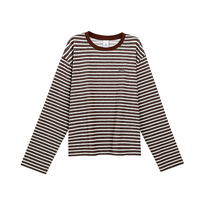 TurnSignal时尚条纹长袖T恤女