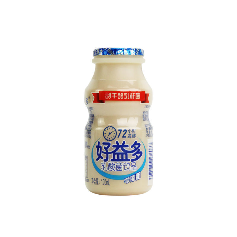 好益多0脂肪原味乳酸菌发酵型酸奶饮品整箱100ml*36瓶儿童小瓶奶