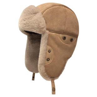 麂皮绒雷锋帽女冬季加绒加厚保暖护耳东北户外骑行防风防寒帽子男