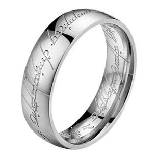 欧美个性简约复古新款梵文情侣戒指男女对戒ins潮冷淡风时尚指环