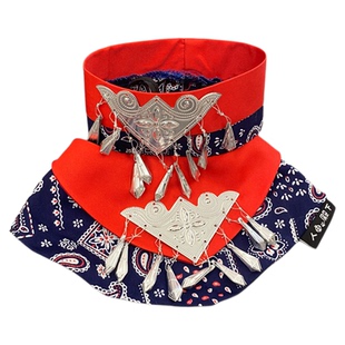 宠物民族风围脖头饰可爱喵喵族服饰英短美短猫咪围嘴拍照装扮