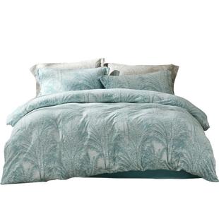 南方寝饰森林魅影印花绒被套四件套牛奶绒冬天毛绒床单家纺床用品