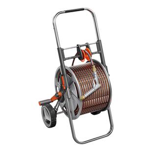 洗车高压水枪家用冲洗增压水枪喷头浇花水管软管卷管器金属收纳架