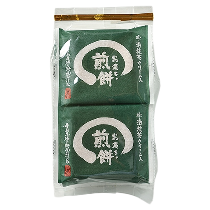 现货速发日本 寺岛屋弥兵卫 抹茶煎饼 茶果子香脆浓抹茶夹心仙贝