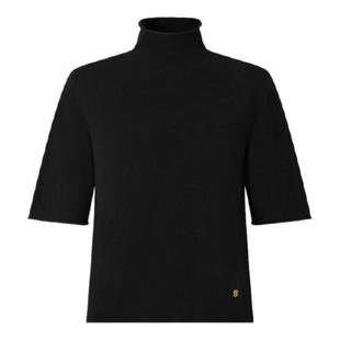 IMM尹默2025年春巴素兰澳毛混内蒙优质白绒高领羊毛针织衫上衣女